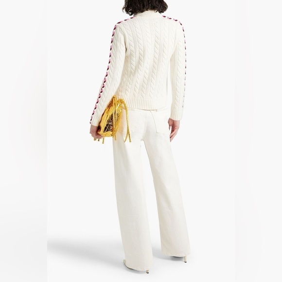 New! Derek Lam 10 Crosby Pippa Lace Up Wool Turtleneck 🩷 Small NWOT! - Picture 7 of 10